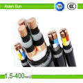 Cable de alimentación aislado de PVC / XLPE con los voltajes clasificados 0.6 / 1kv